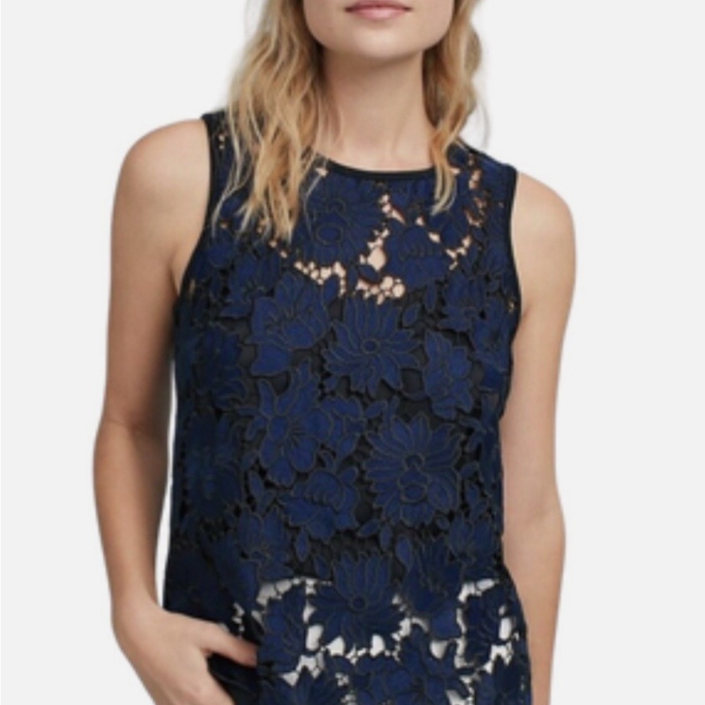 Postmark by Anthropologie | Koria Embroidered Lace Sleeveless Top S